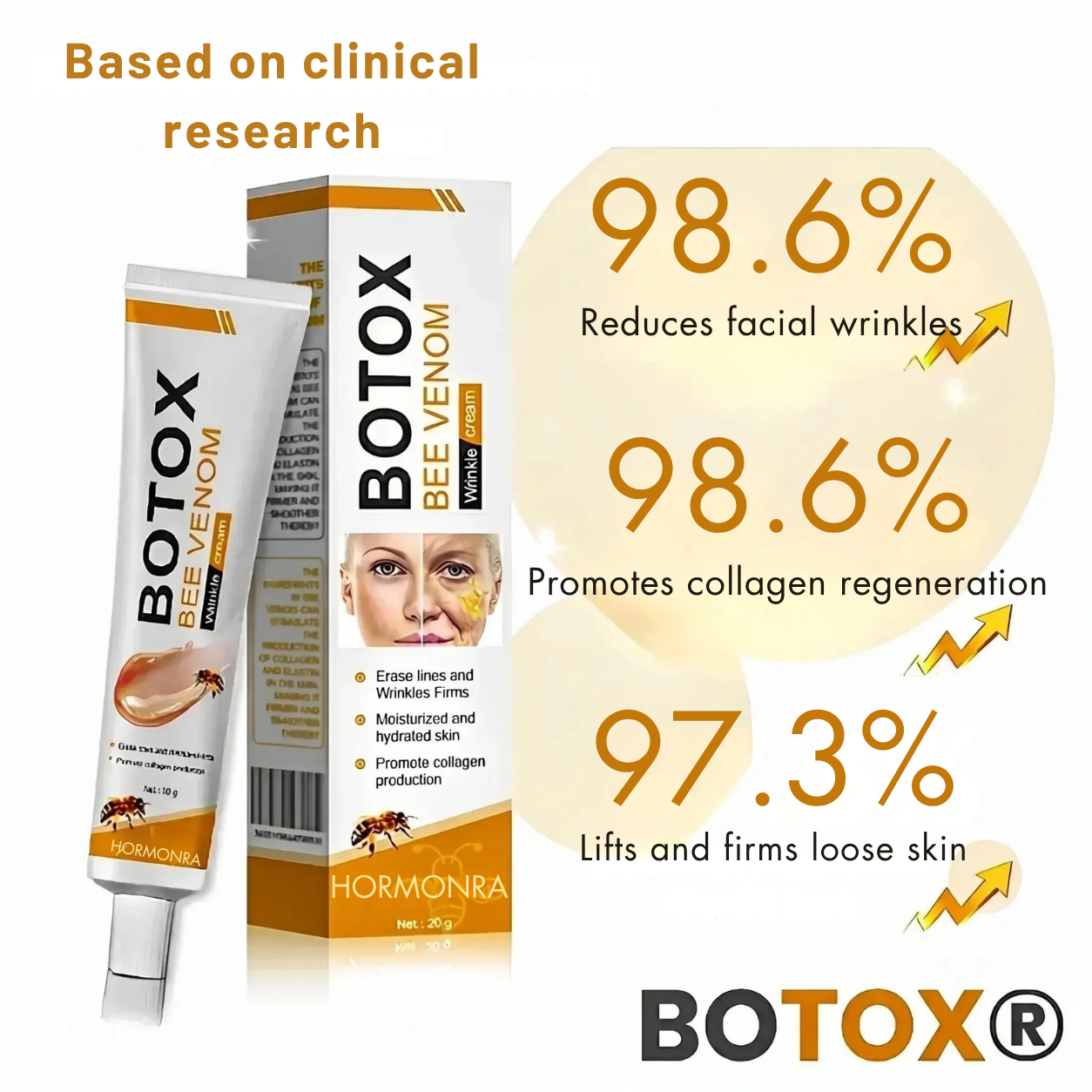 Hormonra - Reduce wrinkles in 2 minutes - Fast and effective anti-age serum - Save time and money