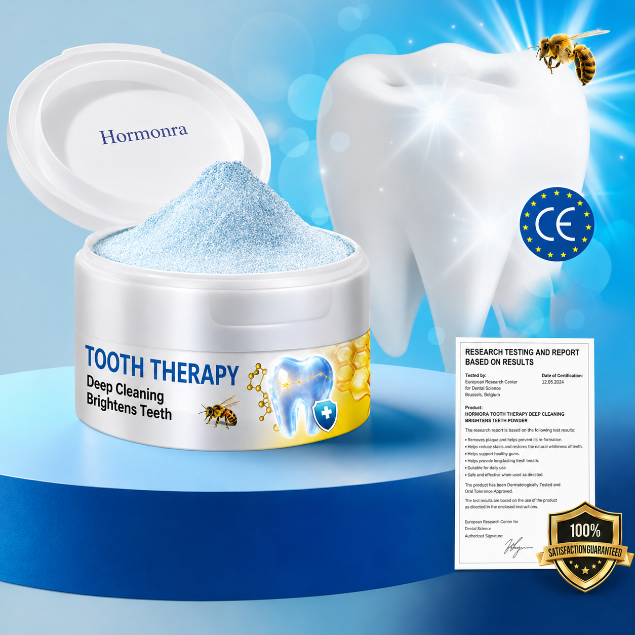 Hormonra® 𝑭𝒐𝒄𝒖𝒔𝒔𝒎𝒊𝒍𝒆 – Oral care powder containing bee venom 🦷🦷