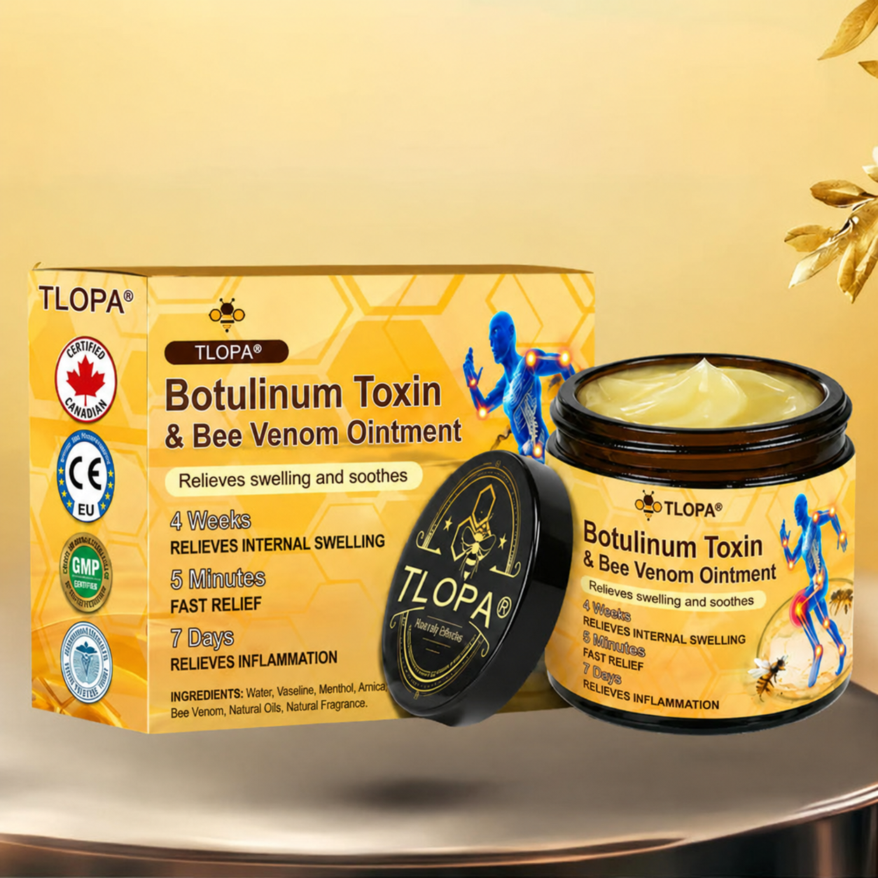 💎TLOPA® Botulinum Toxin and Bee Venom Pain-Relieving and Bone-Healing Ointment🐝 🔥(Especially for seniors & recommended by orthopedists)🦴